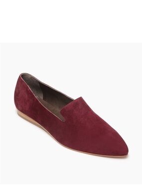 Coclico Spain Dofe Suede Leather Pointed Toe Loafers Flats in Raisin - 39 - 8.5